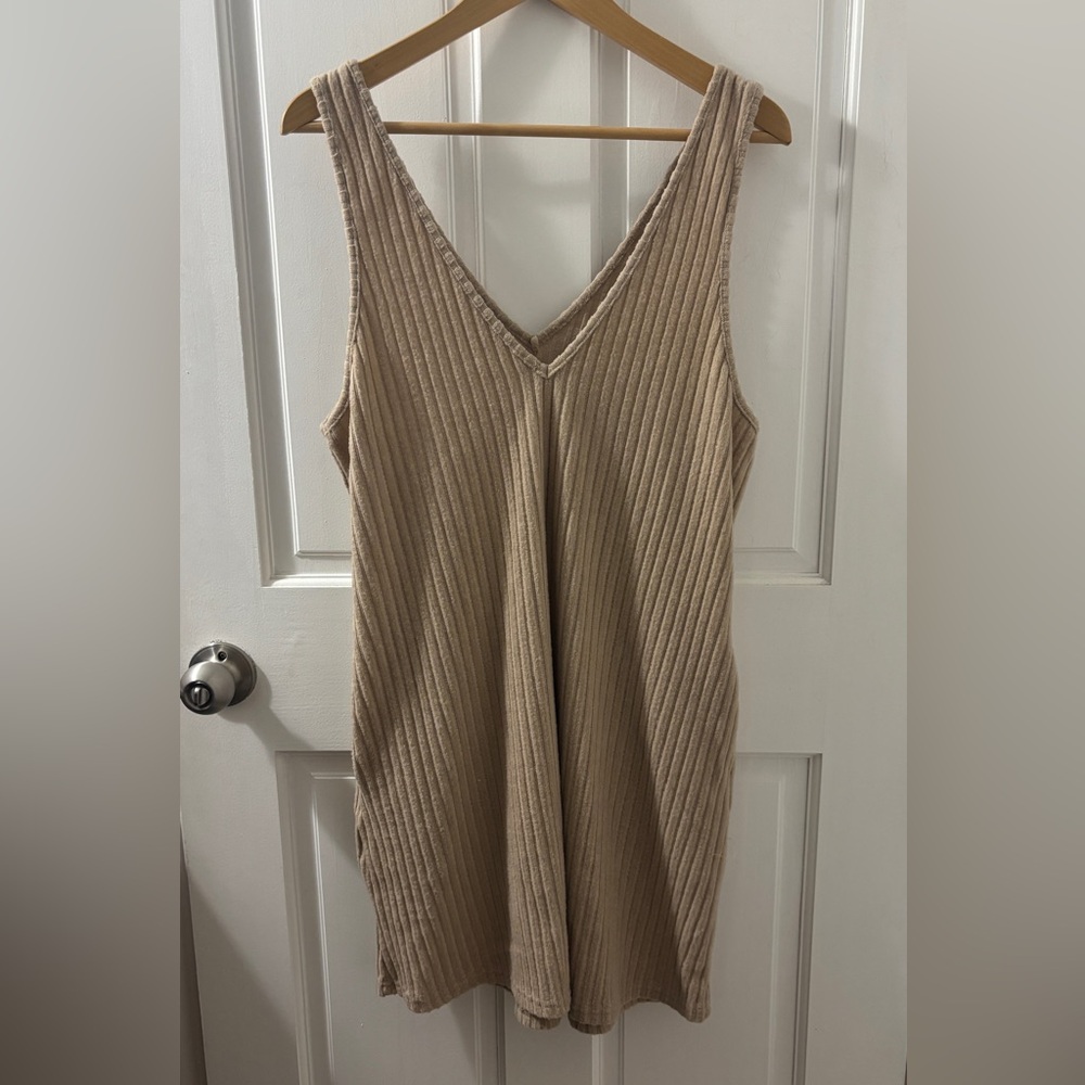 Tan Midi Dress